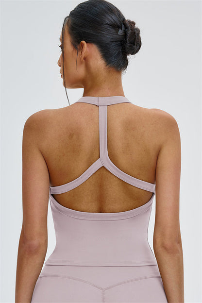 The Slate Y-Back Top