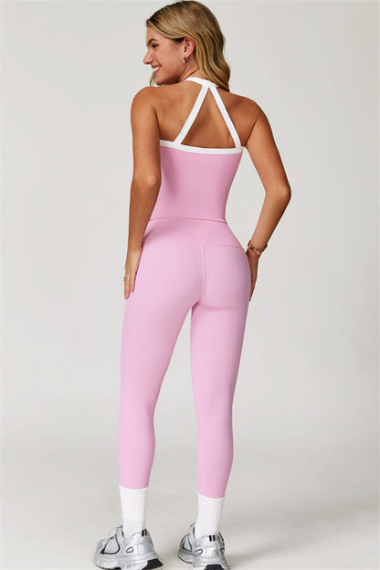 The Quest Cross Back Crop Top Leggings 2-Piece Set