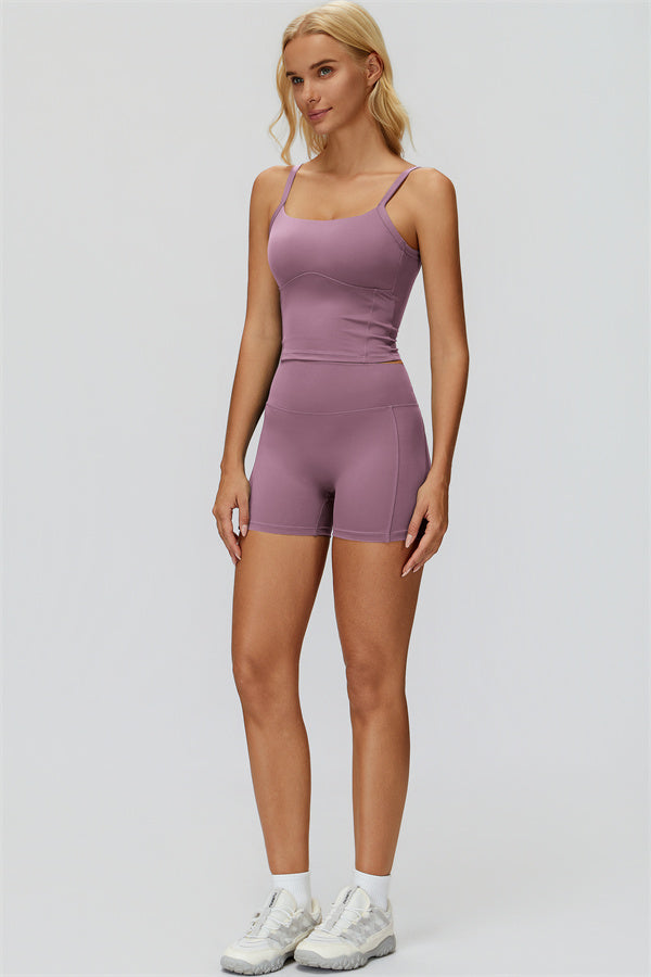 The Fyra Crop Tank Shorts 2-Piece Set