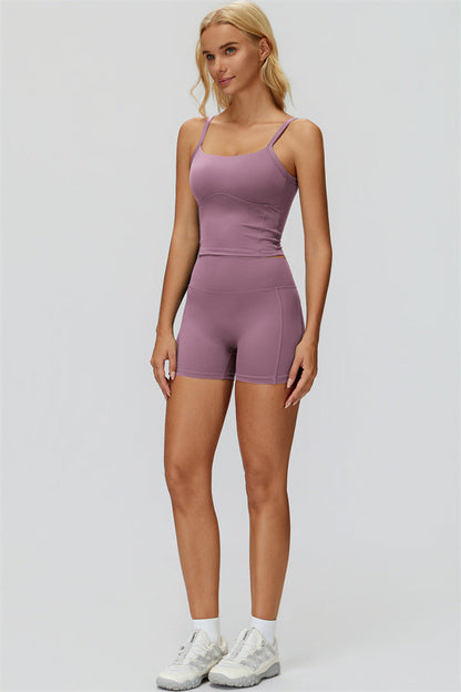 The Fyra Crop Tank Shorts 2-Piece Set