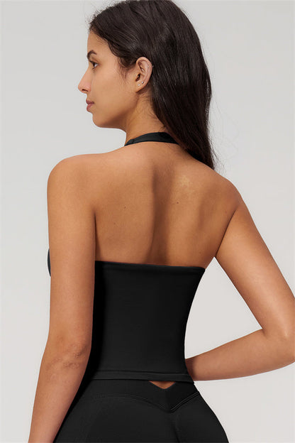 The Empower Halter Crop Top