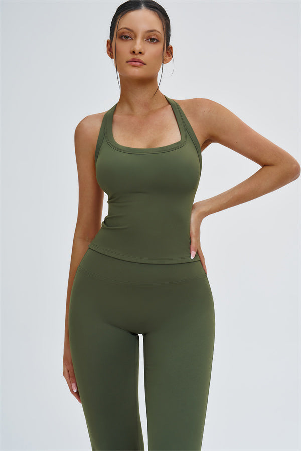 The Slate Y-Back Top