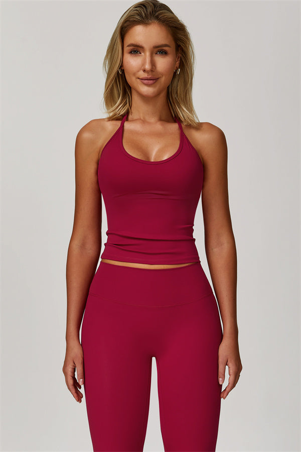 The Surge Halter Crop Top Leggings 2-Piece Set