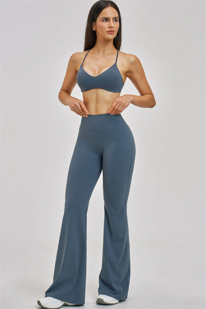 The Zenith Sports Bra Flared Leggings 2-Piece Set