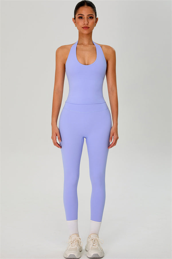 The Solid Halter Tank Top