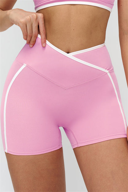 The Crave Contrast Sports Bra Shorts 2-Piece Set
