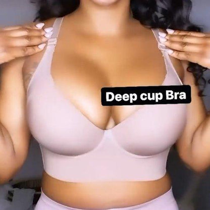 🎉Fashion Deep Cup Bra 🔥 Bra with shapewear incorporated
