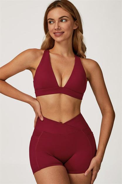 The Glacier Sports Bra Shorts 2-Piece Set