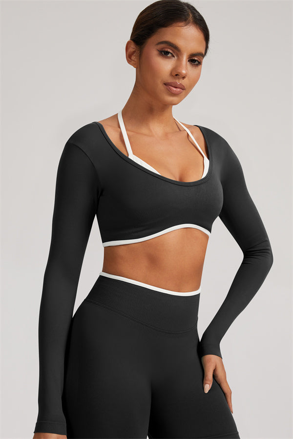 The Elevate New Long Sleeve Crop top