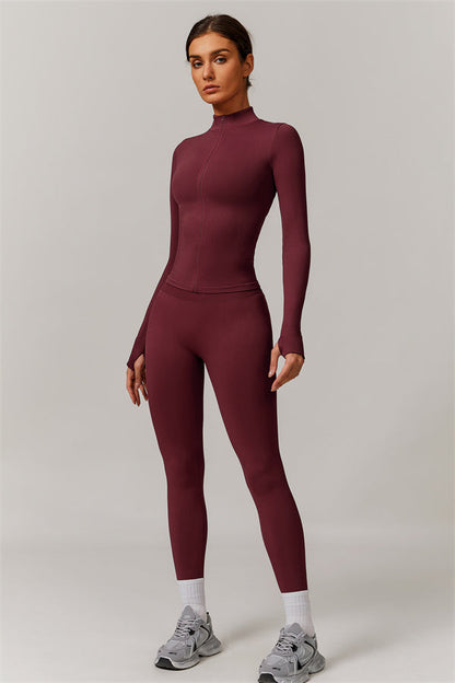 The Nova Luxe Jacket Sports Bra Leggings 3-Piece Set