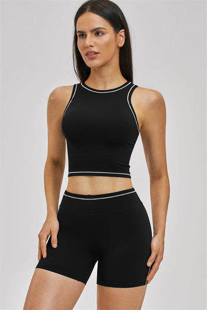 The Unbound Crop Top Shorts 2-Piece Set