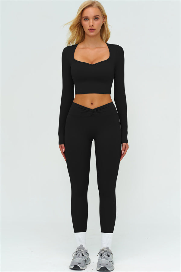 The Lushness Long Sleeve Crop top