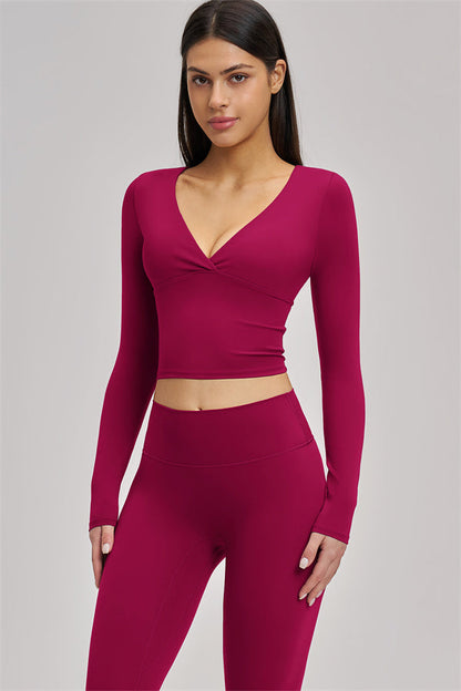 The Swoon Long Sleeve Crop top Leggings 2-Piece Set