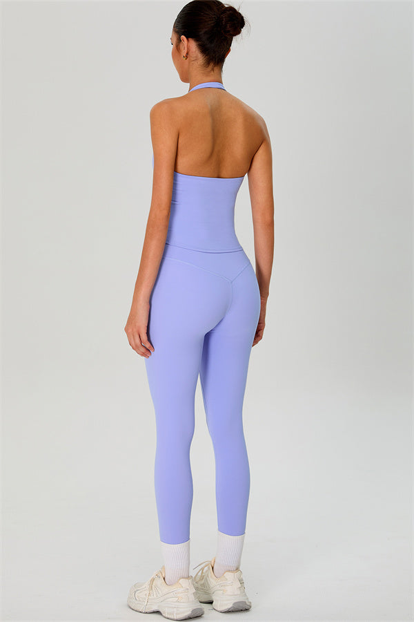 The Solid Halter Tank Top