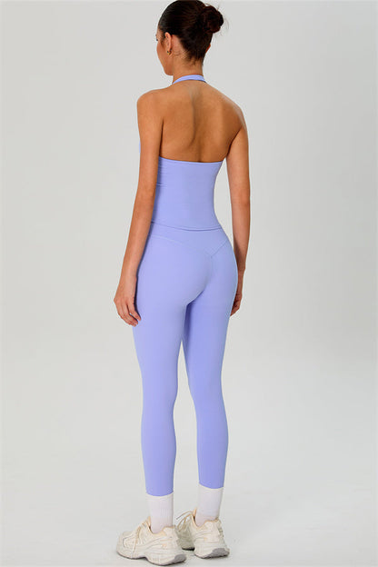 The Solid Halter Tank Top