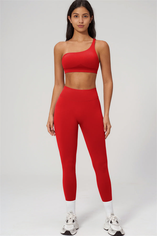 The Empower One-Shoulder Sports Bra