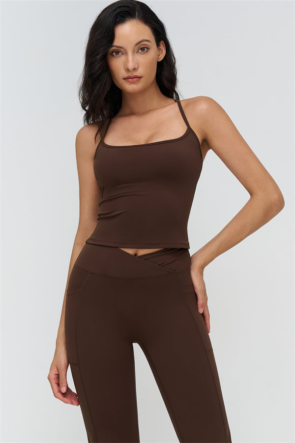 The BoldFit Crop Top Flared Leggings 2-Piece Set