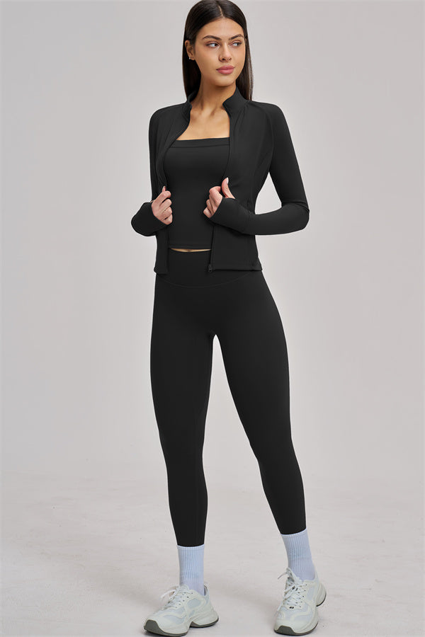 The Swoon Jacket Tank Top Leggings 3-Piece Set
