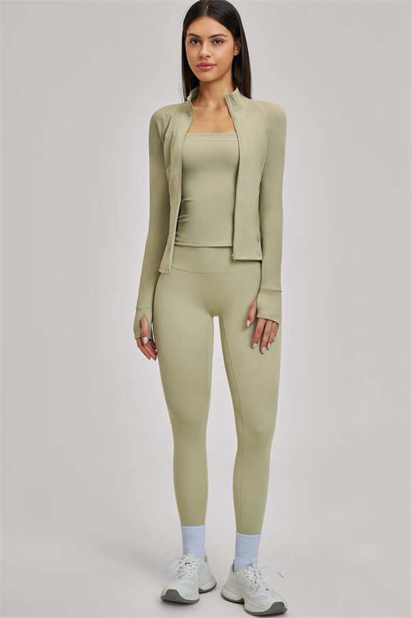 The Swoon Jacket Tank Top Leggings 3-Piece Set