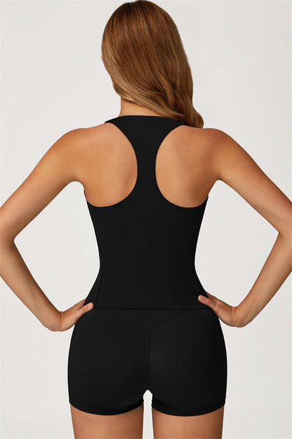 The Glacier Crop Tank Shorts 2-Piece Set