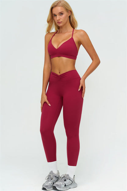 The Lushness Y-Back Sports Bra Leggings 2-Piece Set