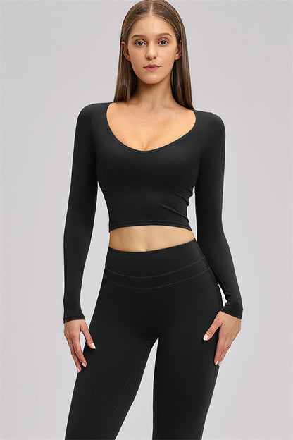 The Stride Long Sleeve T-shirt Flared Leggings 2-Piece Set