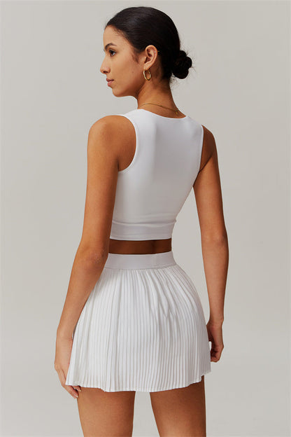 The Balance Crop Top Tennis Skirt 2-Piece Set