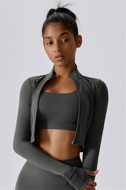 The Eloise Jacket Sports Bra Shorts 3-Piece Set