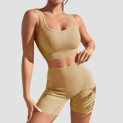Seamless Yoga Set Women – Flairé™ High Waist Workout Set