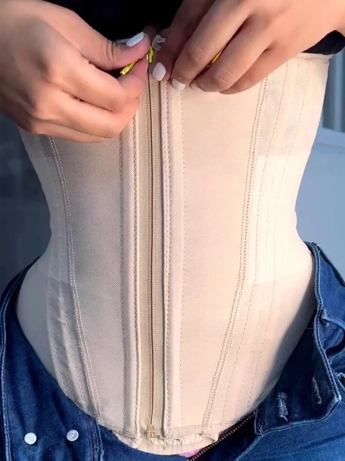 Colombian Fajas Waist Trainer – Firm Tummy Control Compression Corset