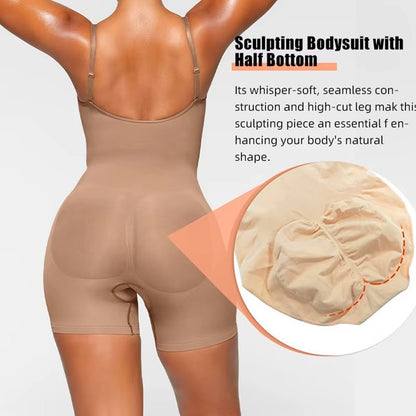 Seamless Full Body Bodysuit Shaper High Compression Slimming Tummy & Butt Lifting Jumpsuit