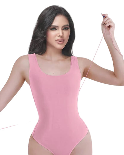 Slimming Seamless Bodysuit for Women – Medium Compression Thong Shapewear