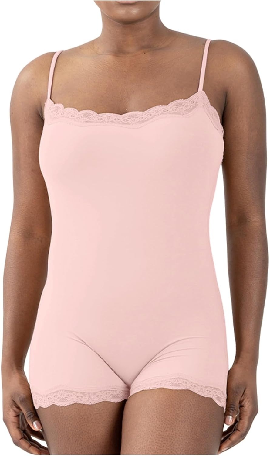 Women’s Lace Bodysuit – Tummy Control, Sleeveless Tank Top, Comfy Undershirt & Going Out Outfit
