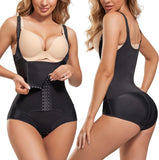 Women’s Adjustable Spaghetti Strap Bodysuit – Firm Compression Waist Trainer Corset & Tummy Control Shapewear