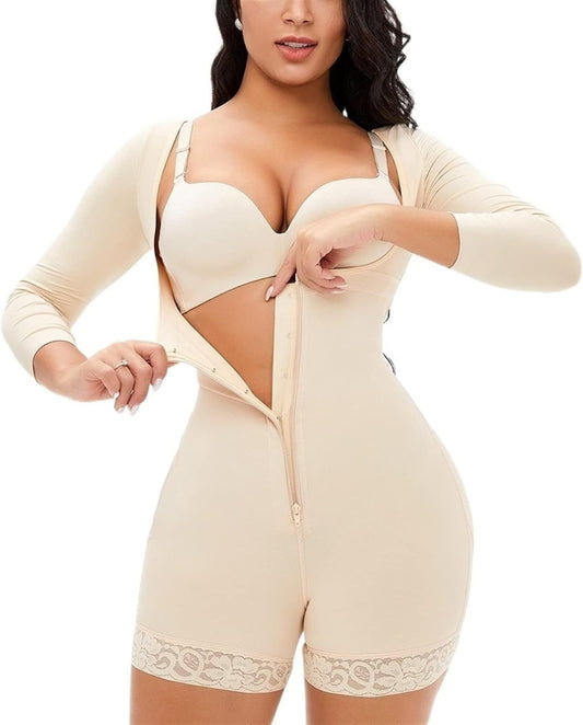 Women’s Colombian Slimming Bodysuit – Fajas Waist Trainer Shapewear, Tummy Control Body Shaper Corset