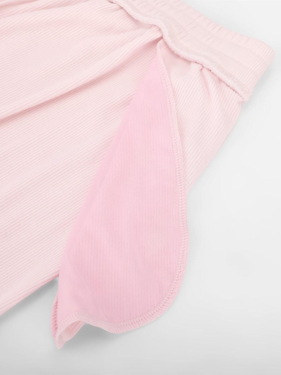 Rayon Breathable Ribbed Wide-Leg Lounge Pants