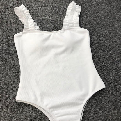 Luxury Black Female Swimsuit Vintage One Piece Ruffled Push Up Tummy Control Swimwear Halter One Piece Slimming Retro Swimsuit Women's Plus Size Push Up Bathing Suit Solid Red Swimwear Women Padded Bathing Suits