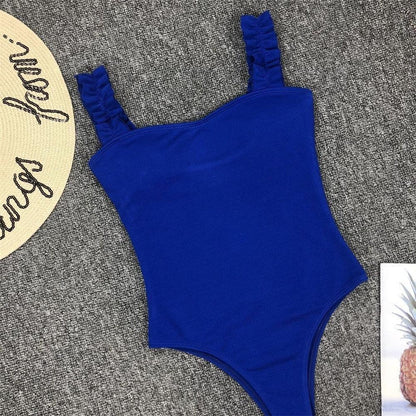 Luxury Black Female Swimsuit Vintage One Piece Ruffled Push Up Tummy Control Swimwear Halter One Piece Slimming Retro Swimsuit Women's Plus Size Push Up Bathing Suit Solid Red Swimwear Women Padded Bathing Suits