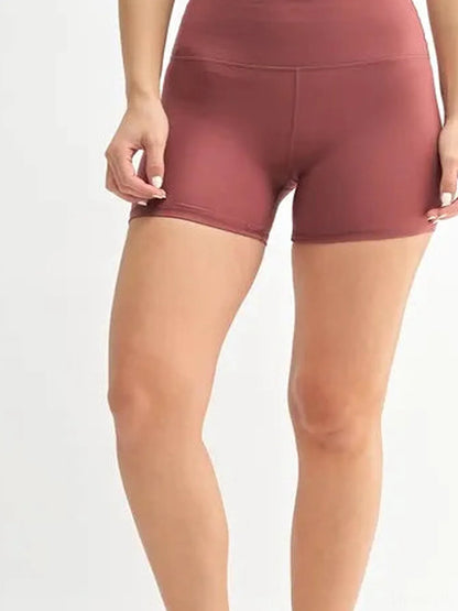 Venice Cloud Light Contour Biker Shorts in RED PEAR