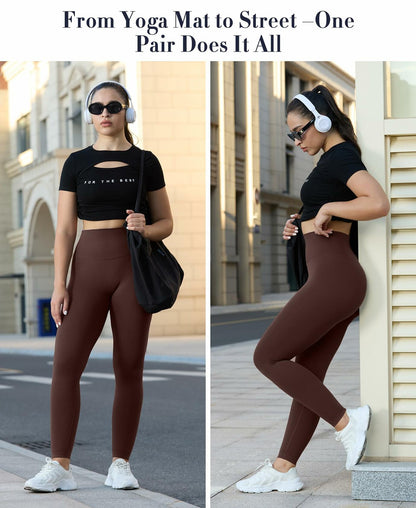 LUMIVAE High Waisted Tummy Control Butt Scrunch Leggings Naval Academy Size L