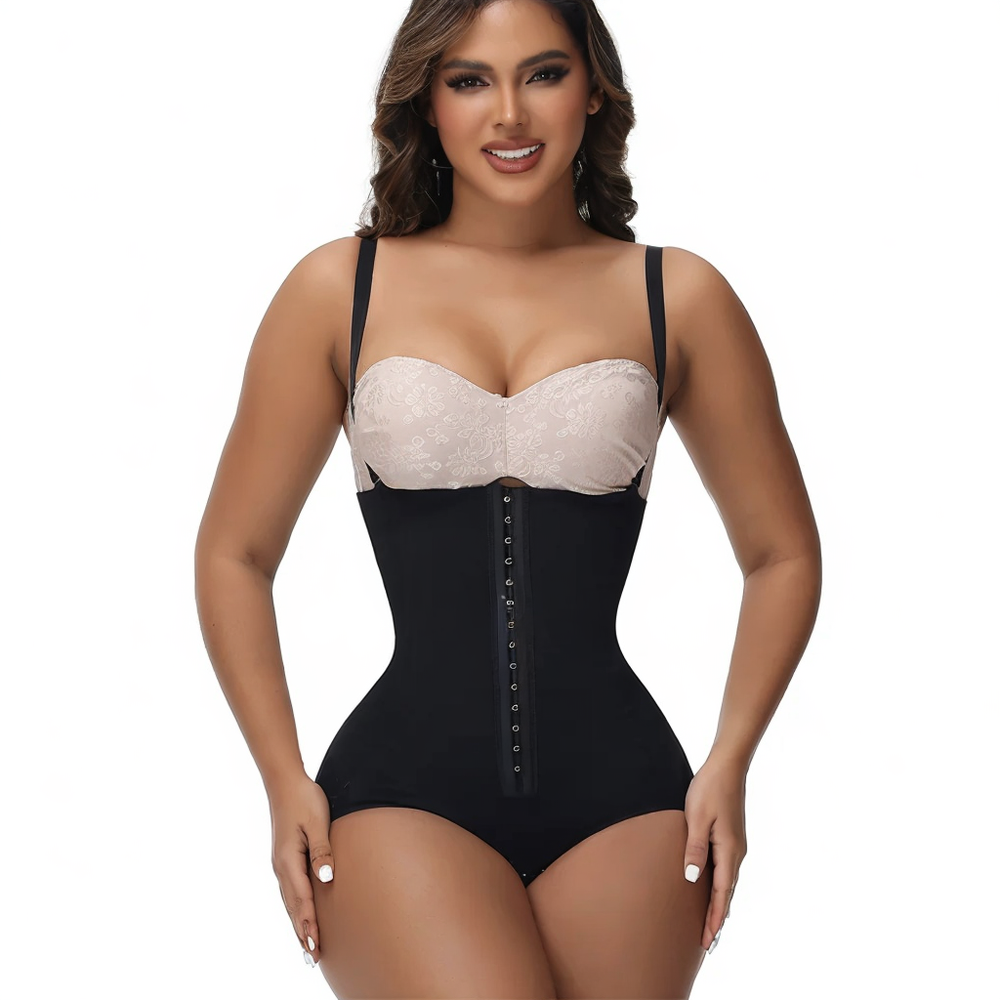Colombian Faja Bodysuit – Medium Compression Slimming Shapewear with Butt Lifter