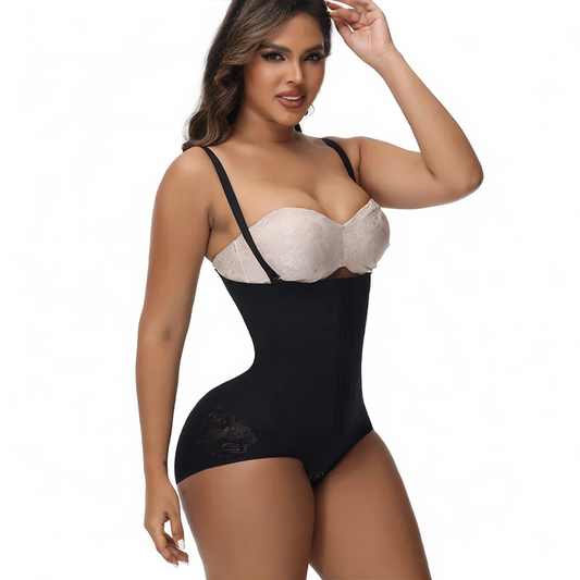 Colombian Faja Bodysuit – Medium Compression Slimming Shapewear with Butt Lifter