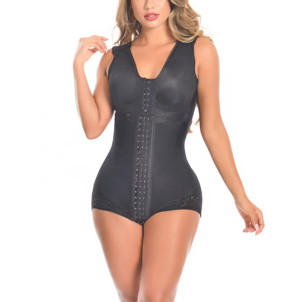 Women's Firm Control Shapewear Thong Bodysuit – Full Body Tummy Control Undergarment