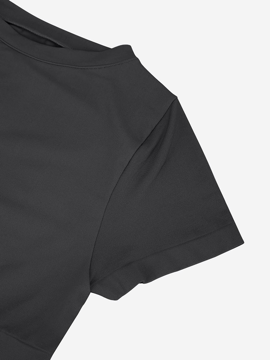 Seamless Short-Sleeve Waist & Tummy Shaping Brief Bodysuit