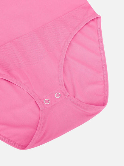 Seamless Short-Sleeve Waist & Tummy Shaping Brief Bodysuit