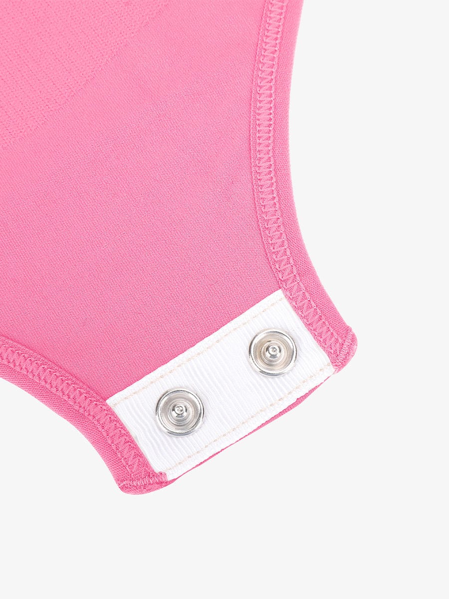 Seamless Short-Sleeve Waist & Tummy Shaping Brief Bodysuit