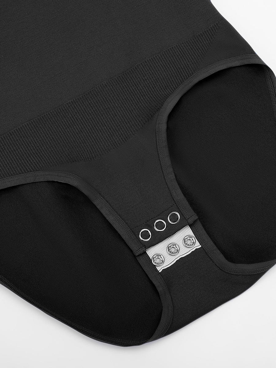 Round-Neck Waist Shaping Brief Bodysuit