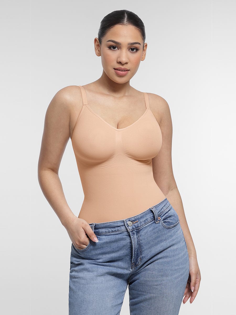 Seamless Chest Support Waist Control Shapewear Bodysuit