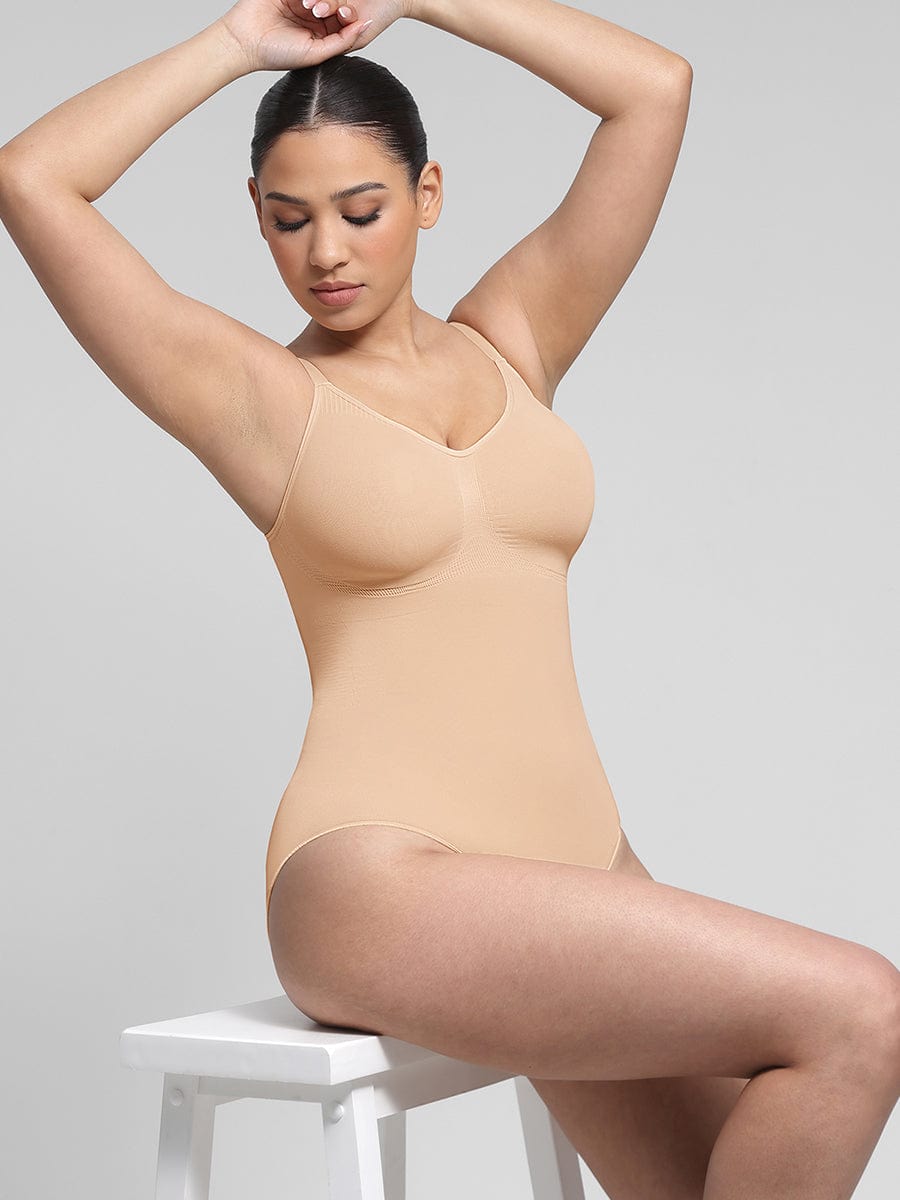 Seamless Chest Support Waist Control Shapewear Bodysuit