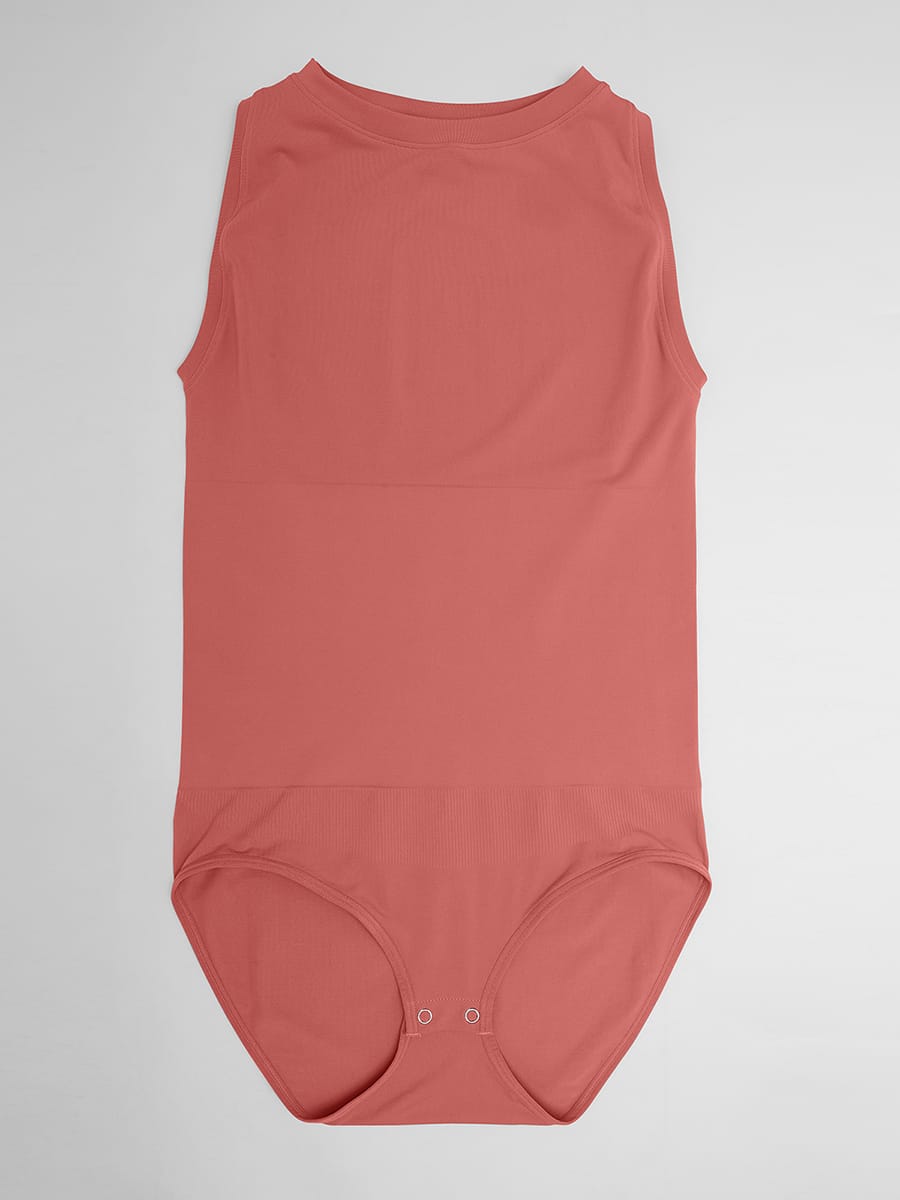 Buttery-Soft Seamless Scoop-Neck Tummy Control Bodysuit